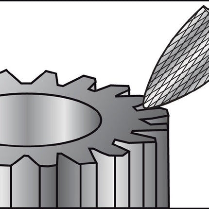 RUKO Frässtift SPG Ø 10 mm Kopflänge 20 mm Schaft-Ø 6 mm ( 4000602868 )