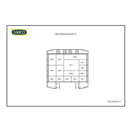 Walizka asortymentowa RAACO boxxser B298xD284xH55mm ( 4000871548 )