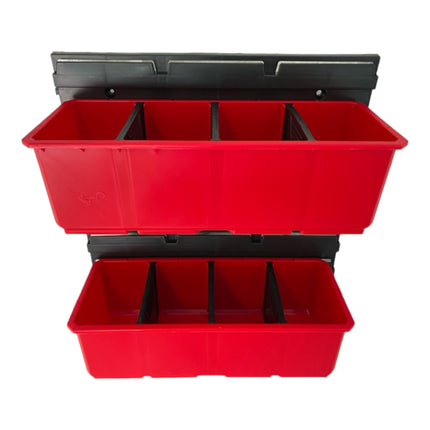 Qbrick System Juego de recipientes n.º 5 Pared de taller 39 x 35 cm con 2 recipientes para ONE 200 Basic / Profi / Technik y ONE Organiser XL