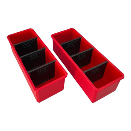 Qbrick System Juego de recipientes n.º 5 Pared de taller 39 x 35 cm con 2 recipientes para ONE 200 Basic / Profi / Technik y ONE Organiser XL