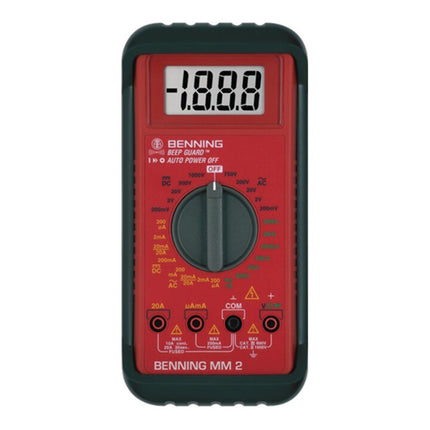 BENNING Multimetro MM 2 0,1 mV-750 V AC, 0,1 mV-1000 V DC ( 4000828865 )