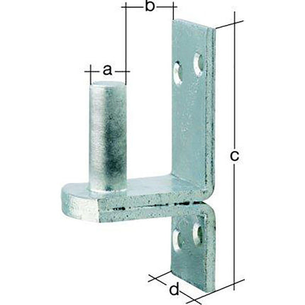 Abrazadera GAH DII sobre placa 13x25mm ( 3000200196 )