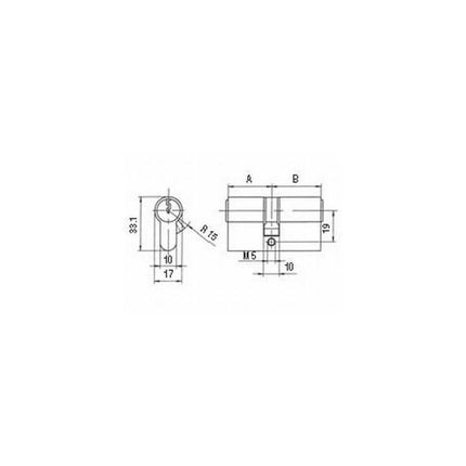 BKS profile double cylinder PZ 8800 31/31 mm ( 3000251940 )