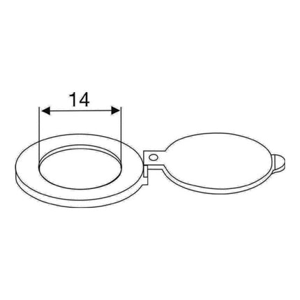 BMB closer for door viewer, chrome-plated brass ( 3000259207 )