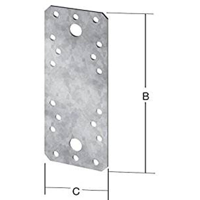 Connettore piatto VORMANN Lunghezza 136 mm Larghezza 55 mm Spessore 2,5 mm ( 3000273068 )