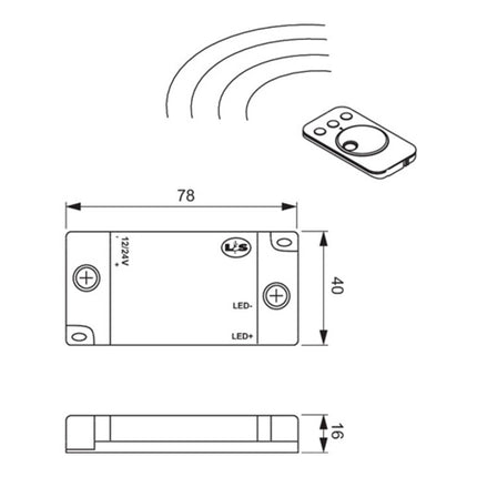 L&S LED-Funkdimmer Folgeset 12 V ( 3000550093 )