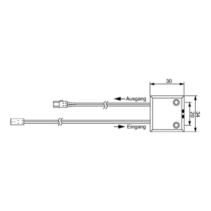 Interrupteur de contact de porte L&S LED 12 V ( 3000550094 )