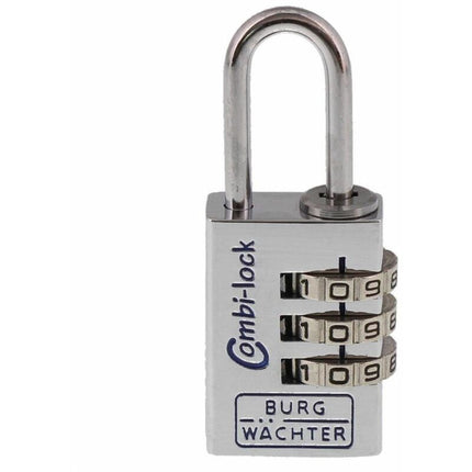 Kłódka szyfrowa BURG-WÄCHTER Combi Lock 90 Chromo szerokość korpusu 20 mm ( 3324027034 )