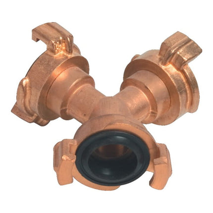 MEGA Y-piece quick coupling brass hose size 9.5-38 mm ( 4000300143 )