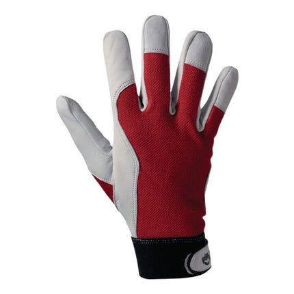LEIPOLD+DÖHLE gloves Griffy size 10 red/natural colour ( 4000371103 )