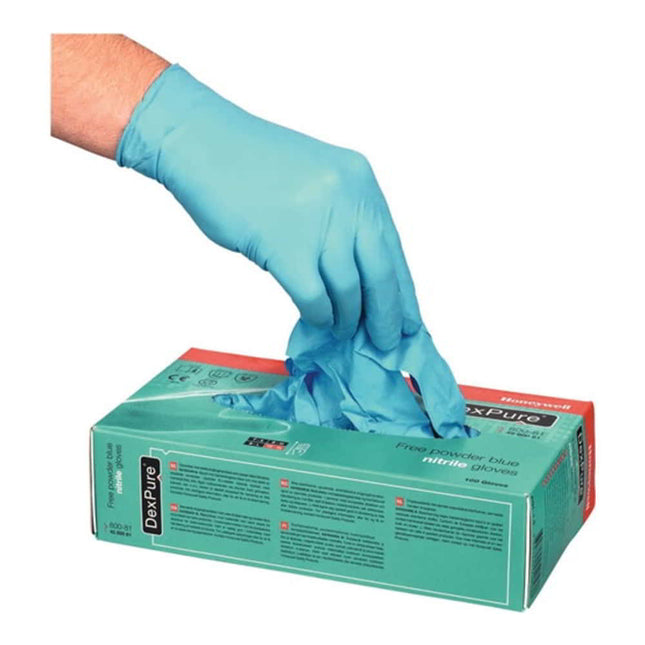 Rękawiczki jednorazowe HONEYWELL Dexpure 800-81 rozmiar XL niebieskie ( 4000371855 )