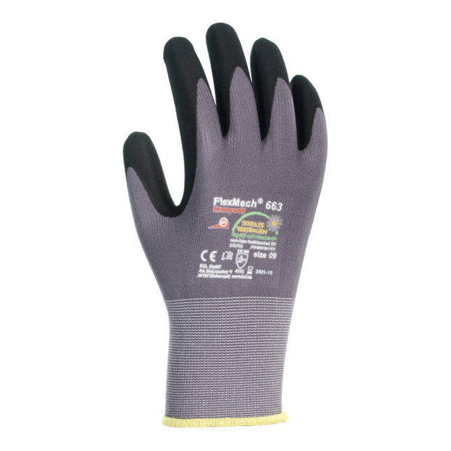 Guantes HONEYWELL FlexMech 663 talla 10 gris/negro ( 4000391110 )