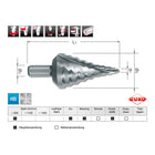 RUKO step drill bit drilling range 5.3 - 30.5 mm ( 4000601758 )