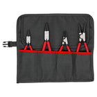 Juego de alicates para arandelas KNIPEX de 4 piezas en bolsa enrollable ( 4000795454 )