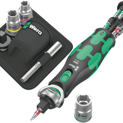 Zestaw kluczy nasadowych WERA 8009 Zyklop Pocket Set 2 19-częściowy 3/8 ″ + 1/4 ″ ( 4000822451 )