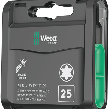 WERA large bit pack Bit-Box 20 TX HF T 25 Length 25 mm ( 4000822459 )