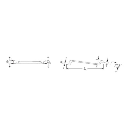 STAHLWILLE Clé polygonale double 20 13 x 17 mm 245 mm ( 4000826083 )
