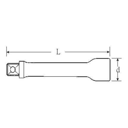 Alargadera STAHLWILLE 427 3/8 ″ Longitud 240 mm ( 4000826308 )