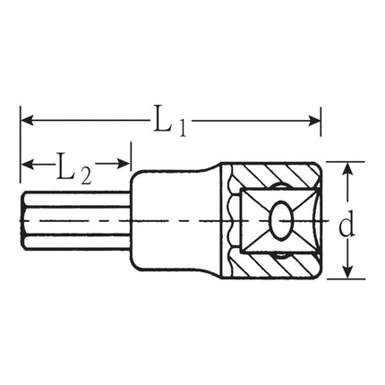 Toma hexagonal STAHLWILLE 54 1/2 ″ ( 4000826397 )