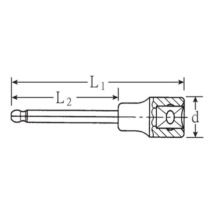 Toma hexagonal STAHLWILLE 54 KK 1/2 ″ ( 4000826615 )