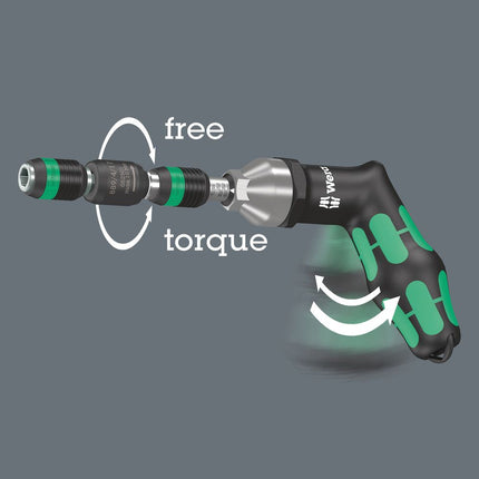 WERA bit holder 889/4/1 F Rapidaptor 1/4 ″ C 6.3 + E 6.3 ( 4000829876 )