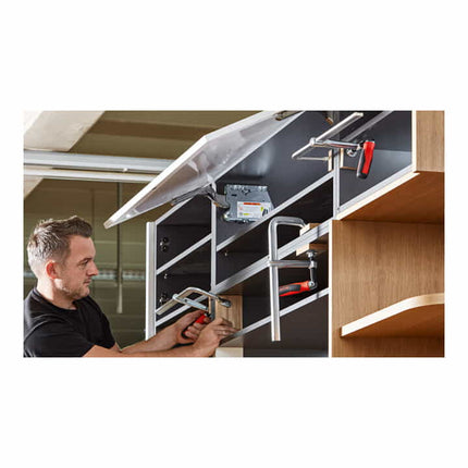 BESSEY all-steel screw clamp GZ-KG Clamping width 250 mm Projection 120 mm ( 4000831651 )