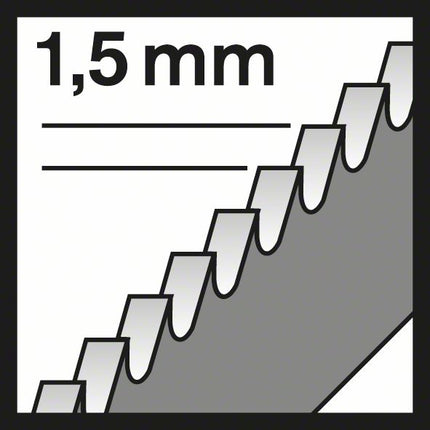 Lame de scie sauteuse BOSCH T 118 EOF longueur totale 83 mm ( 4000837566 )