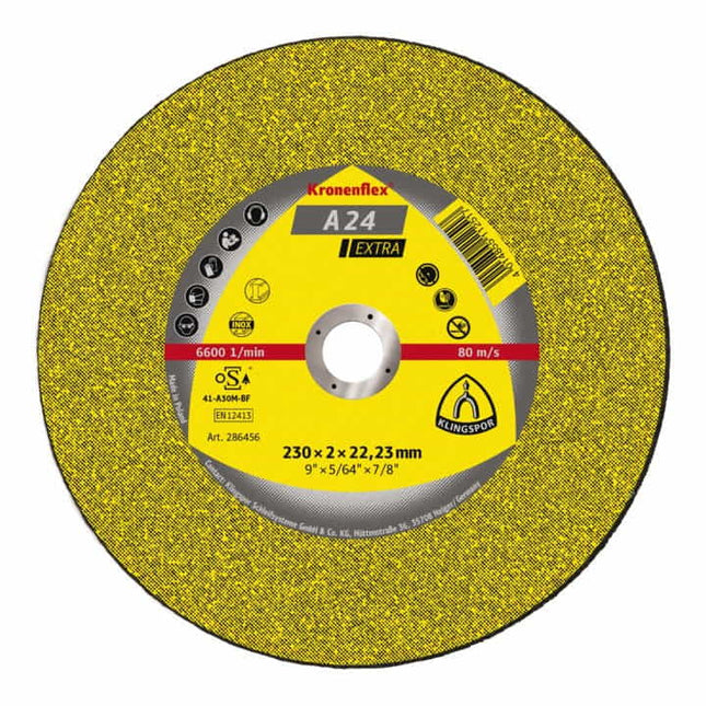 KLINGSPOR cutting disc A 24 Extra D115x2.5mm cranked ( 4000841425 )
