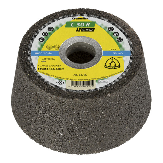KLINGSPOR cup grinding wheel C30 R 110/55 mm ( 4000845603 )