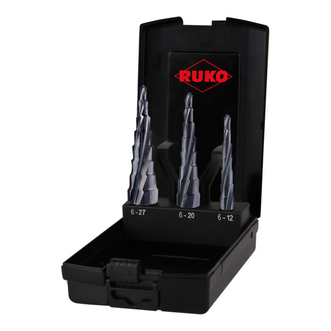 Juego de brocas escalonadas RUKO ULTIMATECUT Ø 6-12/6-20/6-27 mm ( 4000865221 )