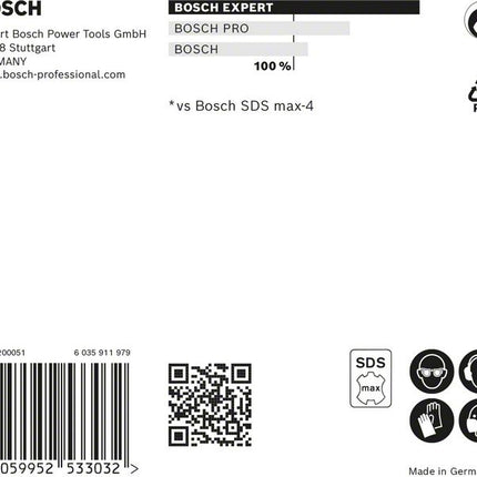 BOSCH Hammerbohrer Expert SDS max-8X Ø 20 mm Arbeits-L.400 mm L.520 mm ( 4000909904 )