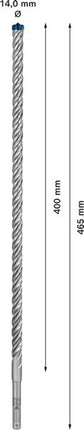 BOSCH martillo perforador Expert SDS-7X Ø 14,0 mm longitud de trabajo 400 mm longitud 465 mm ( 4000909959 )