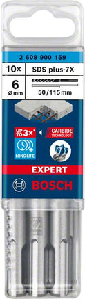 BOSCH martillo perforador Expert SDS-7X Ø 6 mm trabajo l.50 mm l.115 mm ( 4000909969 )