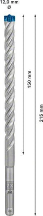 Trapano a percussione BOSCH Expert SDS-7X Ø 12 mm lavoro l.150 mm l.215 mm ( 4000909982 )