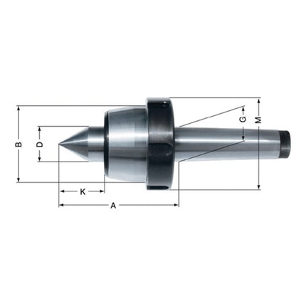 RÖHM Pointe de centrage Orange Line MK4 ( 4121000001 )
