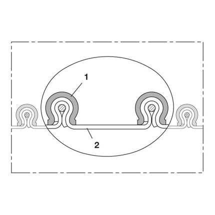 NORRES Absaug- und Gebläseschlauch CP Kapton® 476 89-90 mm 102,00 mm ( 4501403808 )
