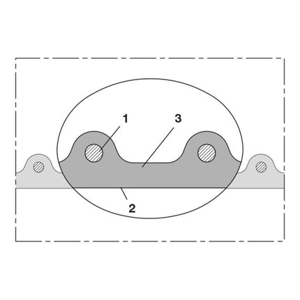 NORRES AIRDUC(R) PUR-INOX 355 FOOD-AS suction and delivery hose Inner Ø 38 mm Outer Ø 48.00 mm ( 4502401021 )