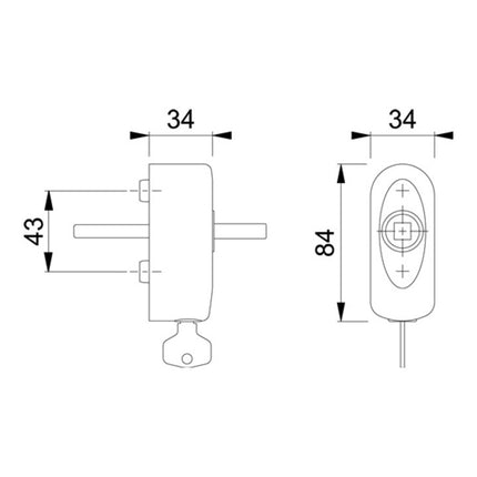 HOPPE Rosette EUS950S 100NM Edelstahl matt ( 8000348701 )