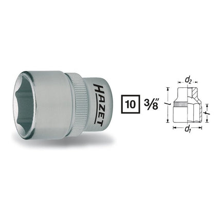 HAZET Douille 880 3/8 ″ 6 pans ( 8000466459 )