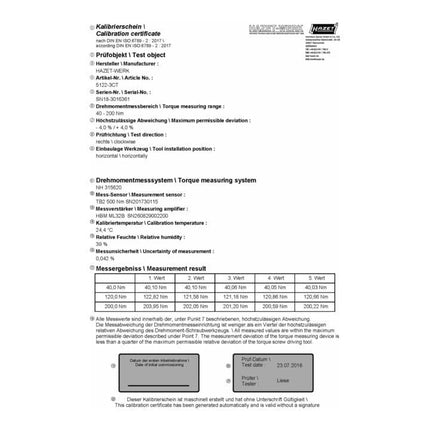 HAZET Clé dynamométrique 5145-3 CT 3/4 po. 300-800 Nm ( 8000469898 )