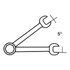 STAHLWILLE Maulringratschenschlüssel 17F Schlüsselweite 10 mm Länge 158 mm ( 8000755553 )