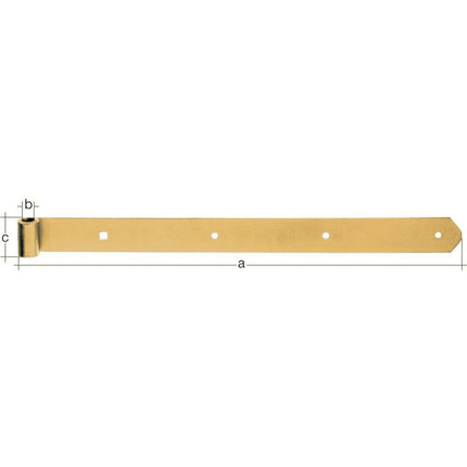 GAH Ladenband Länge 700 x 13 x 40 mm Stärke 5 mm ( 8001566019 )