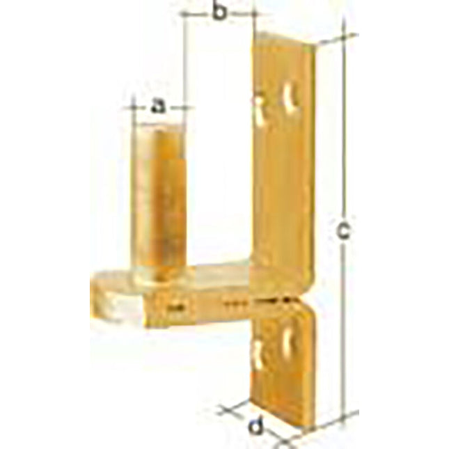 Abrazadera GAH DII sobre placa 20x35mm ( 8001893359 )