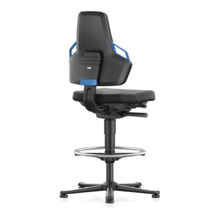 Zadaniowe krzesło obrotowe BIMOS Nexxit ze ślizgaczami podłogowymi + pierścień na stopy ( 9000454337 )