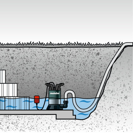 Metabo TP 8000 S Clear water submersible pump 350 W 8000 l/h IP X8 ( 0250800000 )