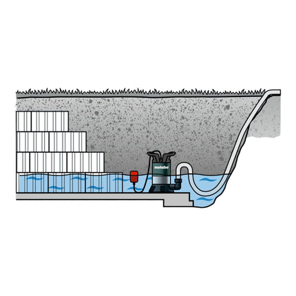 Metabo TP 12000 SI Pompe à eau claire immergée 600 W 11700 l/h 9 m ( 0251200009 )