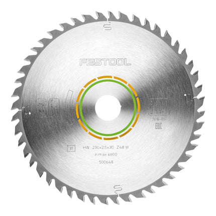Festool HW 230x2,5x30 W48 circular saw blade WOOD FINE CUT 2 pcs. ( 2x 500648 ) 230 x 2,5 x 30 mm 48 teeth for solid wood, coated, veneered panels