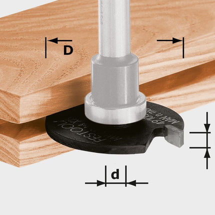 Festool HW D40x2 Scheibennutfräser ( 491040 ) für OF 900, OF 1000, OF 1010, OF 1010 R, OF 1400, OF 2000, OF 2200