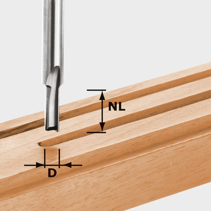 Fraise à rainurer Festool HW S8 D8/30 (491647) pour OF 900, OF 1000, OF 1010, OF 1010 R, OF 1400, OF 2000, OF 2200
