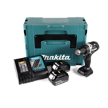 Makita DDF 484 RGJB 18 V Li-Ion Akku Bohrschrauber Sonderausgabe schwarz im MAKPAC + 2x BL 1860 6,0 Ah Akku + Schnellladegerät - Toolbrothers